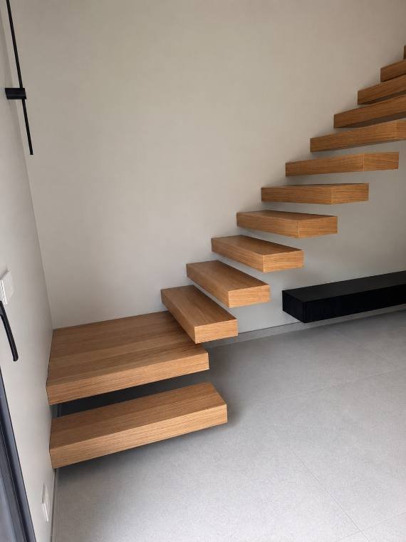 Escalier bois et métal