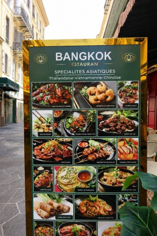 Porte-menu du restaurant Bangkok
