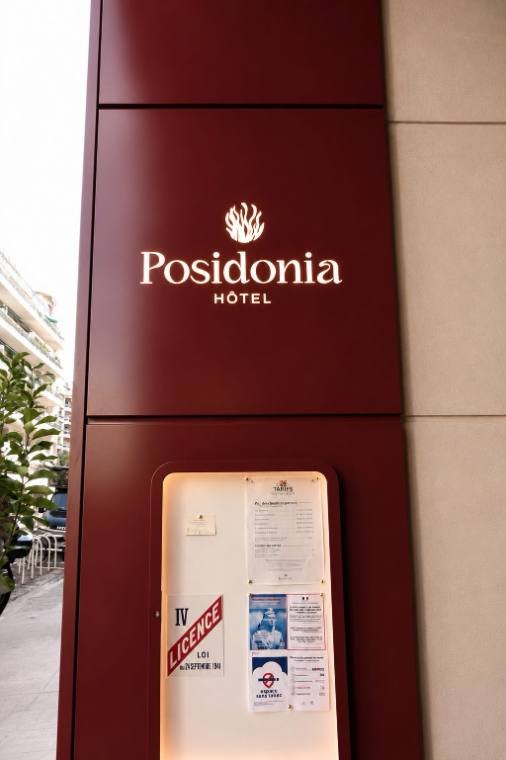 Plaque d'hôtel · Hôtel Posidonia